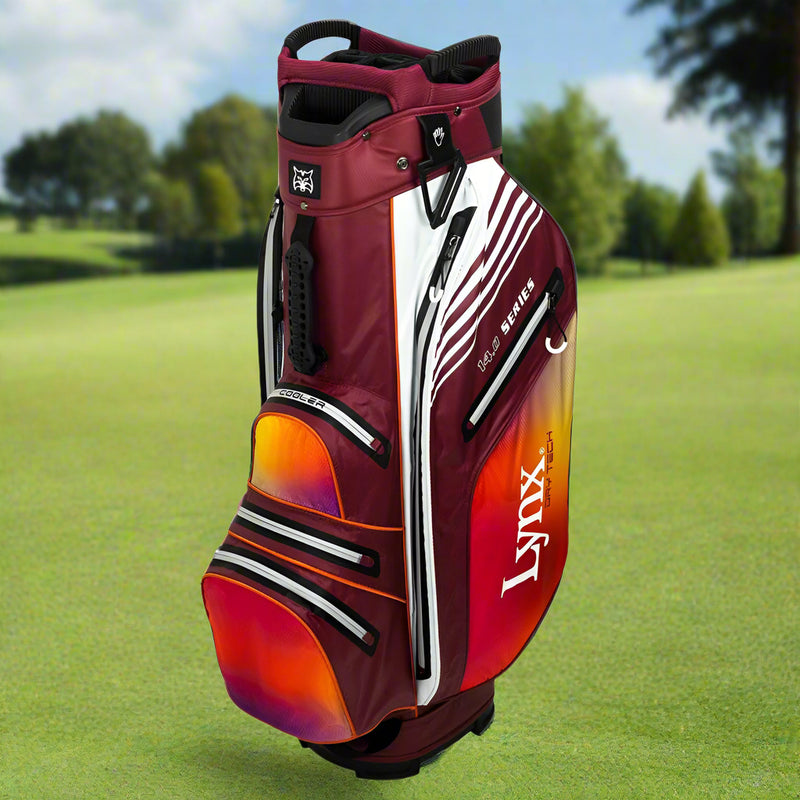 Lynx Flare Waterproof Cart Bag - Red Ombre