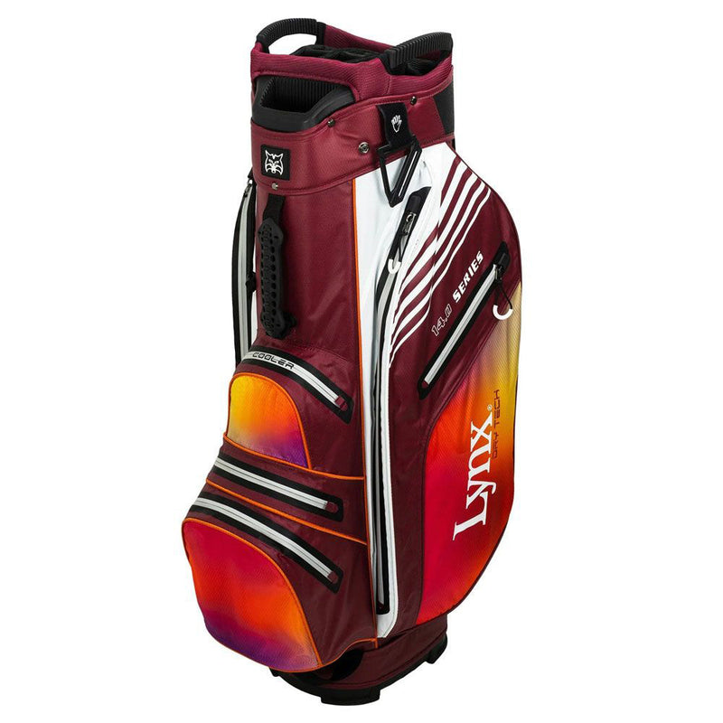 Lynx Flare Waterproof Cart Bag - Red Ombre