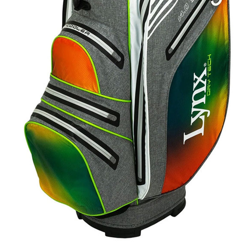 Lynx Flare Waterproof Cart Bag - Grey/Green