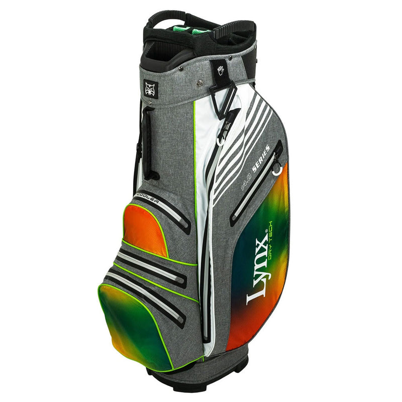 Lynx Flare Waterproof Cart Bag - Grey/Green