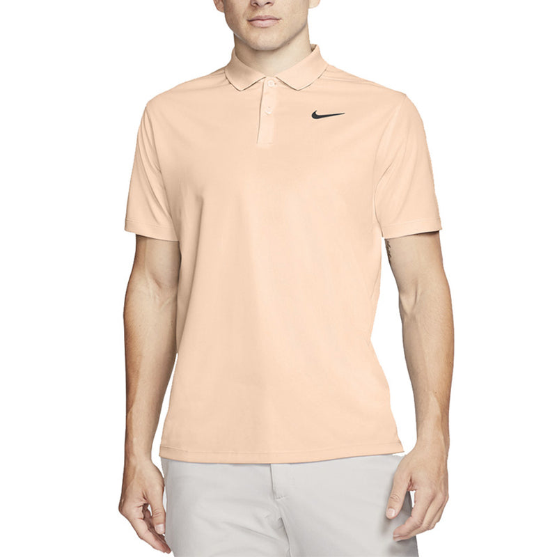 Nike Dri-Fit Victory Solid Polo Shirt - Crimson Tint/Obsidian