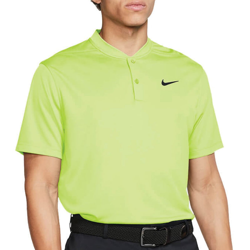 Nike Dri-Fit Victory Blade Polo Shirt - Light Lemon Twist/Black