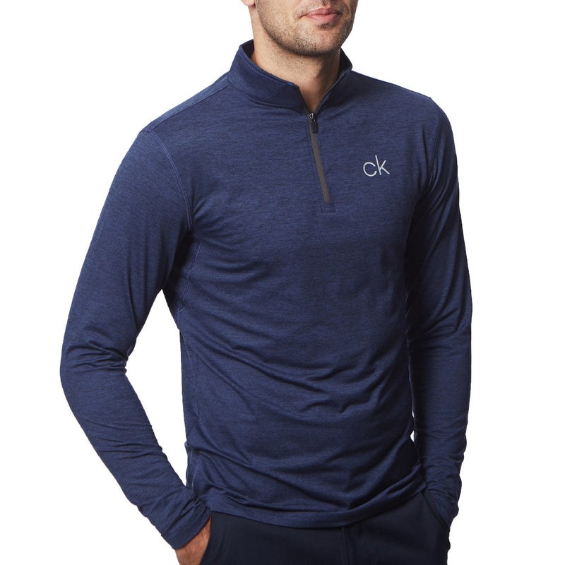 Calvin Klein Newport 1/2 Zip Pullover - Navy Marl