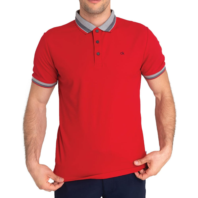 Calvin Klein Spark Polo Shirt - Red