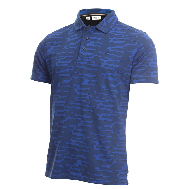 Calvin Klein Aztec Polo Shirt - Blue