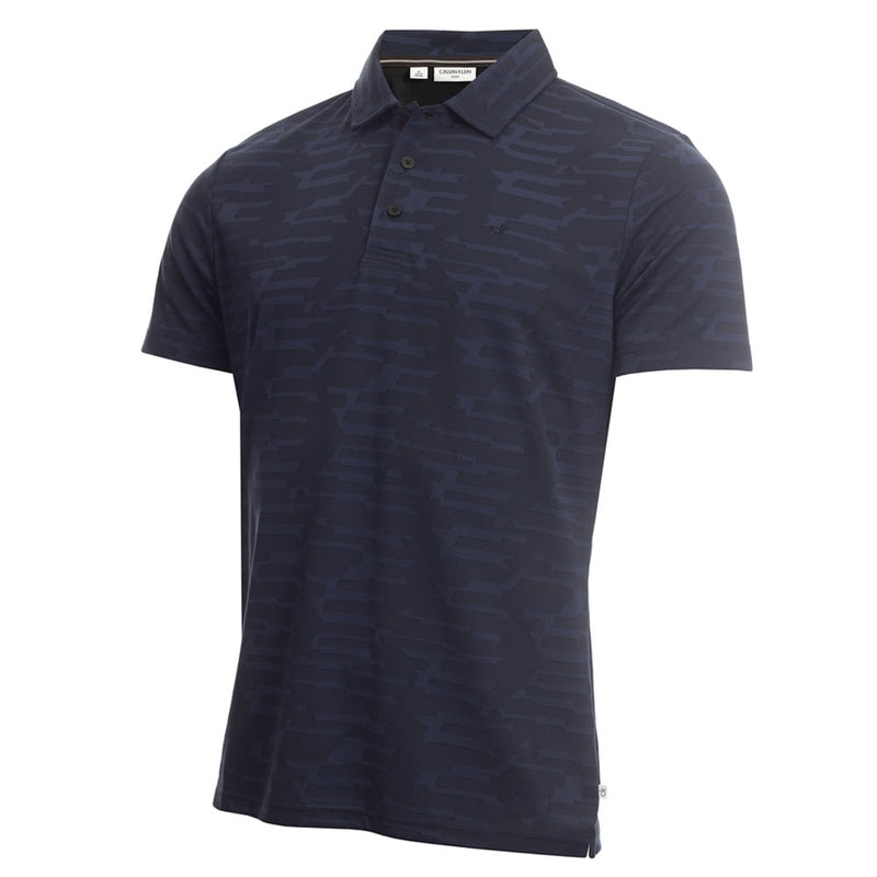 Calvin Klein Aztec Polo Shirt - Navy