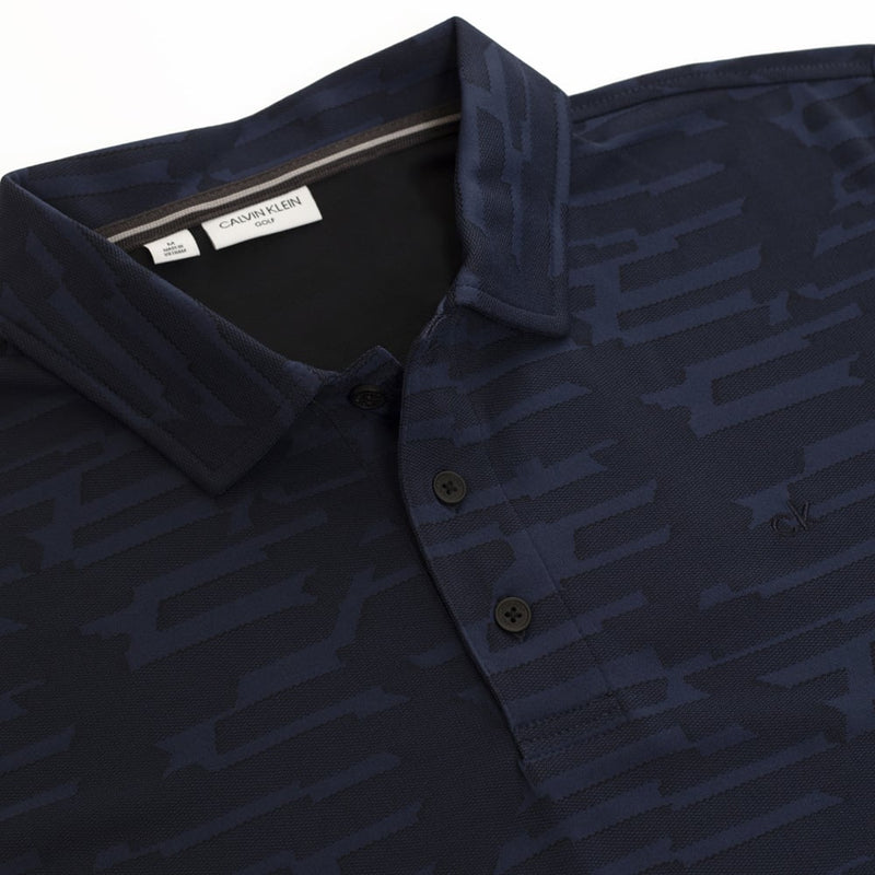 Calvin Klein Aztec Polo Shirt - Navy