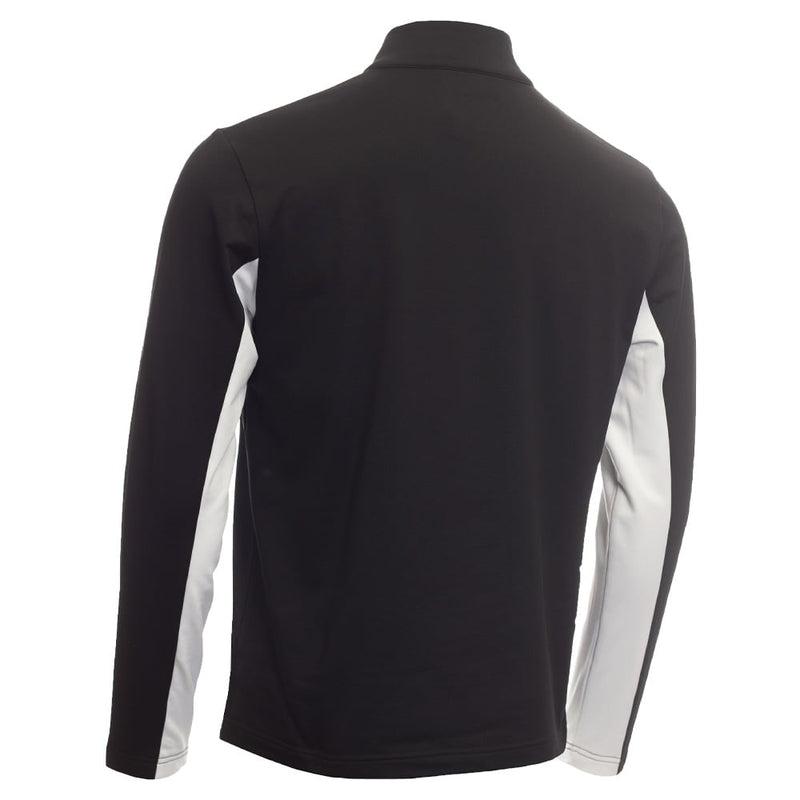 Calvin Klein Embossed Half Zip Insul-Lite Pullover - Black/White