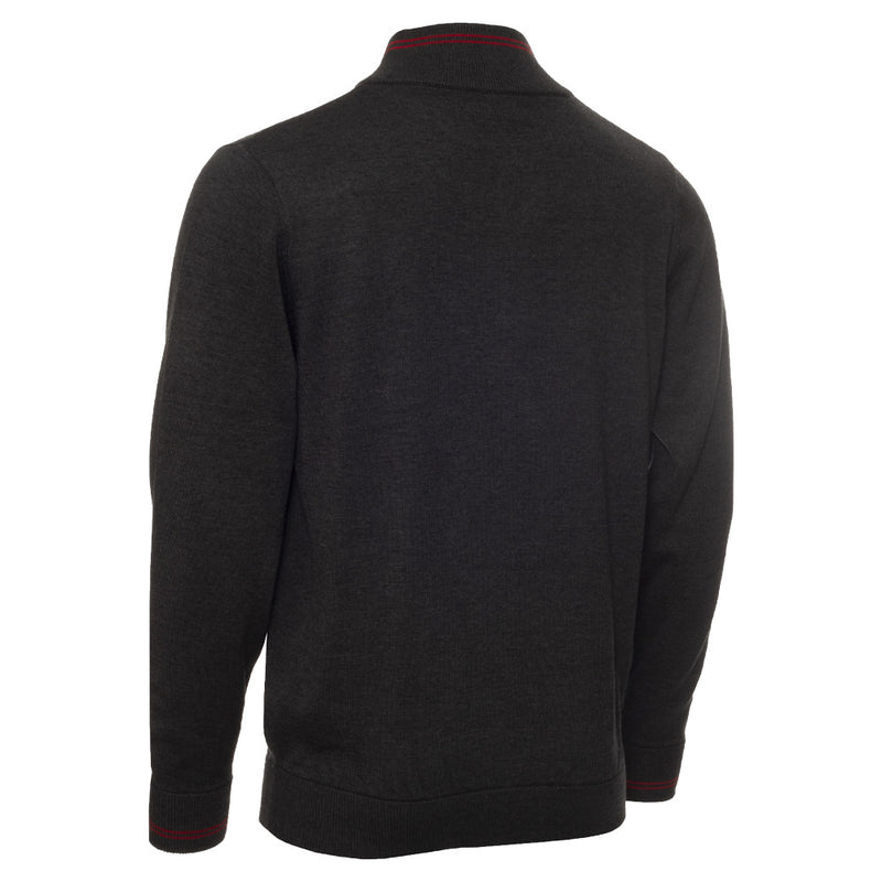 Calvin Klein Monaco Sweater - Charcoal Marl/Red