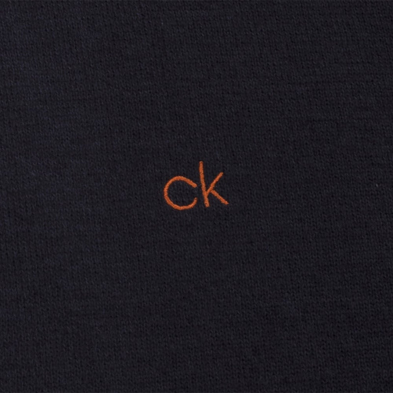 Calvin Klein Monaco Sweater - Denim Marl/Orange