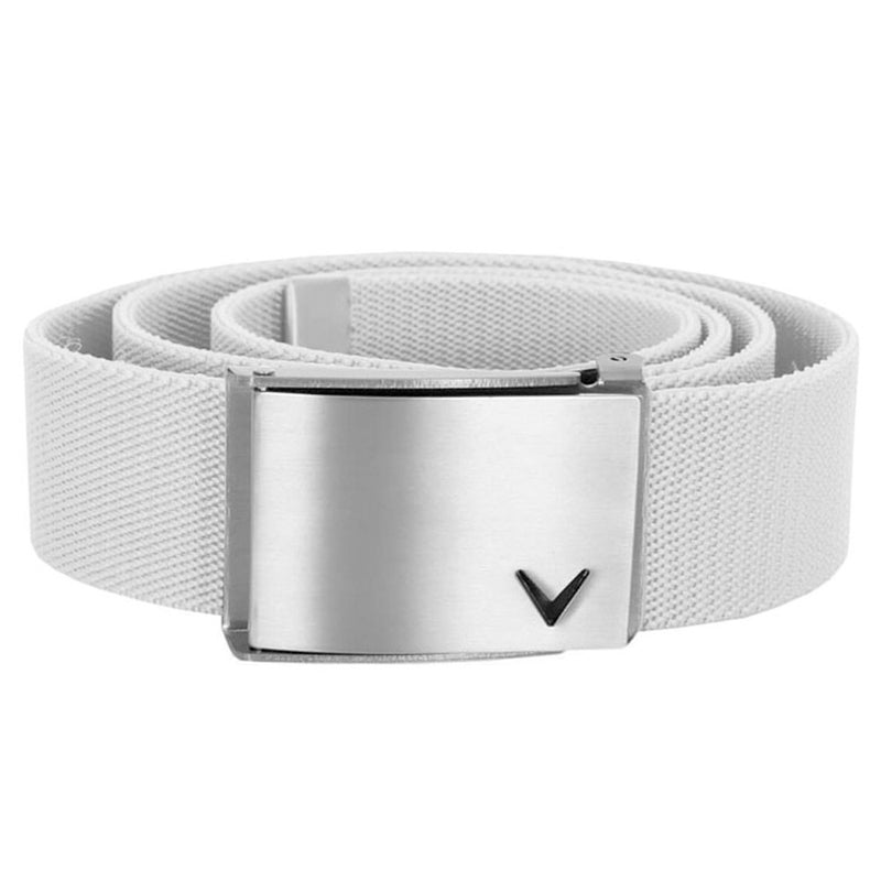 Callaway Cut-To-Fit Stretch Webbed Belt - White