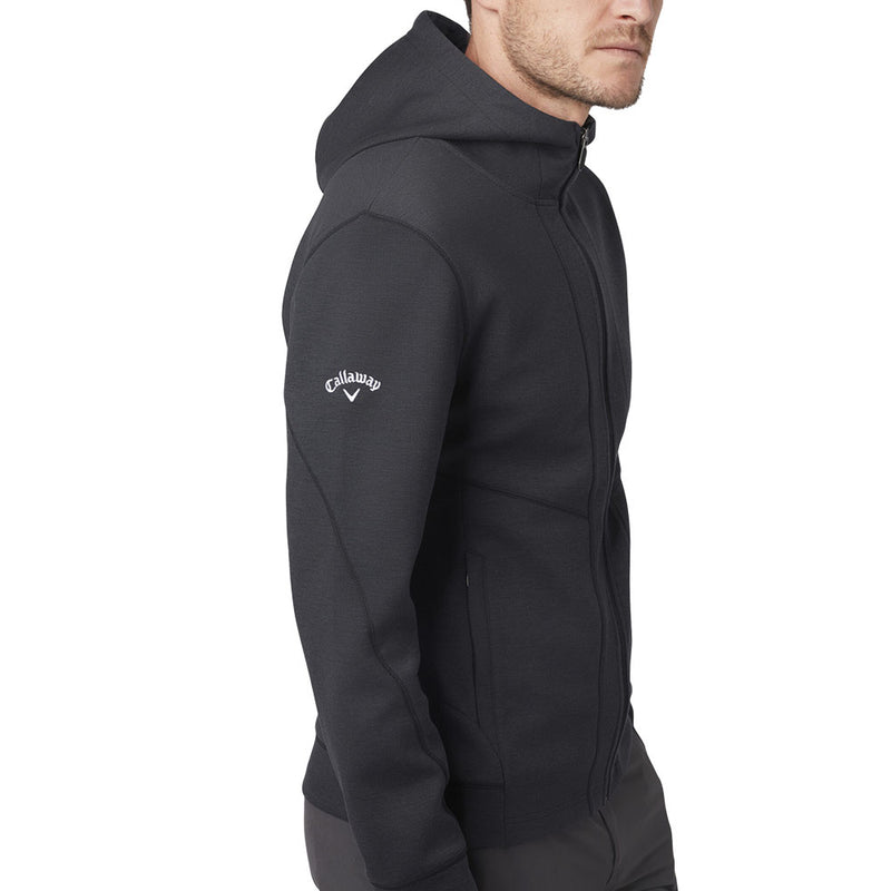 Callaway Aquapel Thermal Hoodie - Black Heather