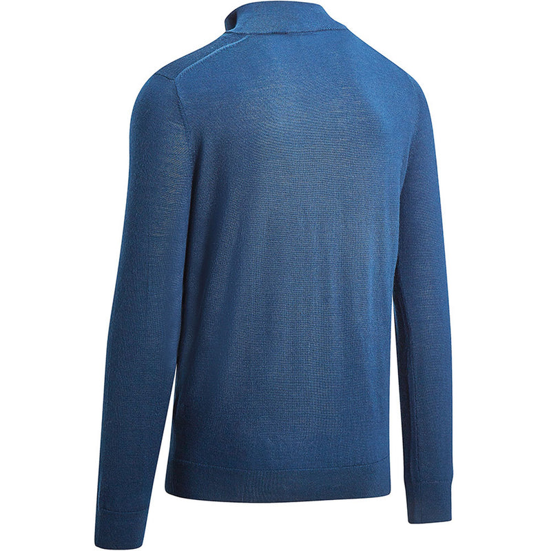 Callaway 1/4 Zip Blended Merino Pullover - Moody Blue
