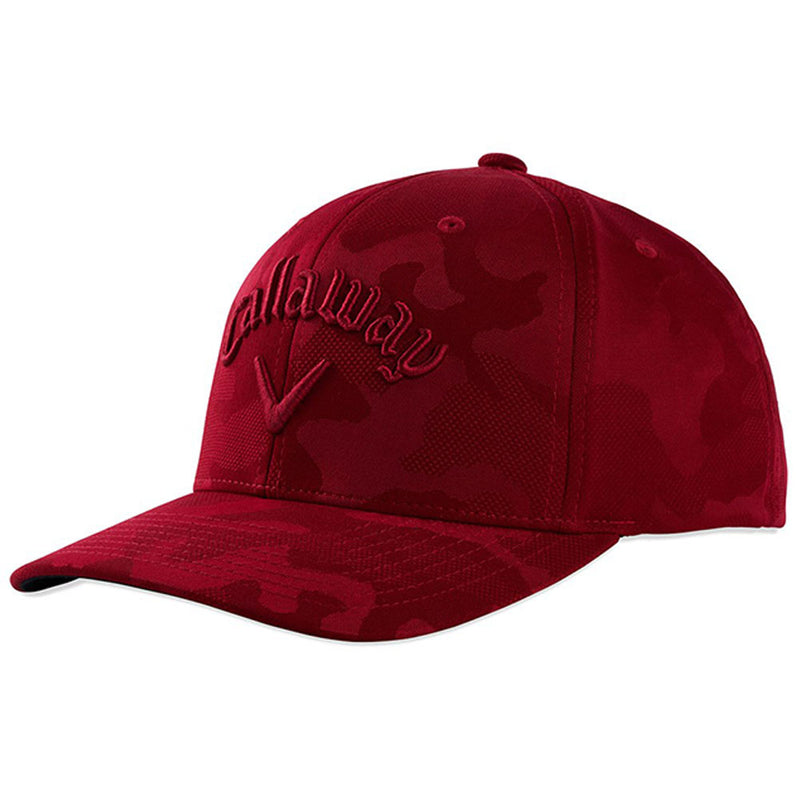 Callaway Adjustable Camo Snapback Cap - Red