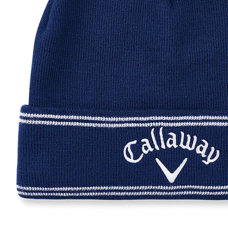 Callaway Classic Beanie Hat - Navy/Silver