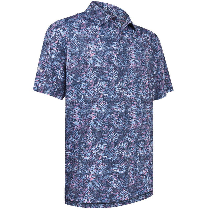 Callaway Geo Print Polo Shirt - Peacoat