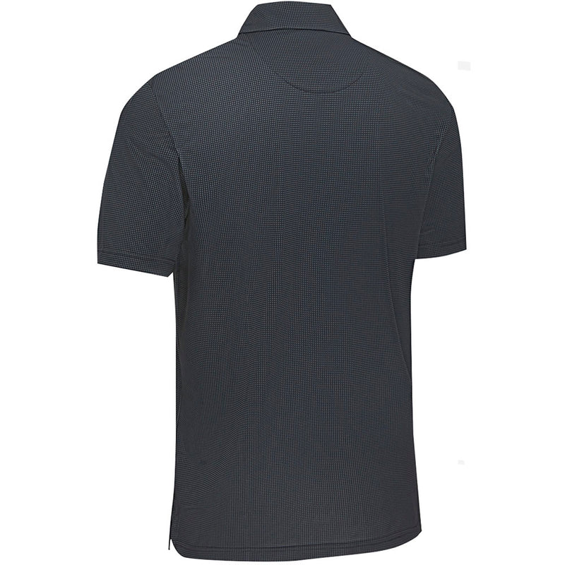 Callaway Gingham Print Polo Shirt - Caviar