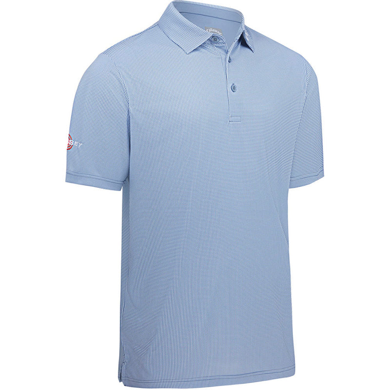 Callaway Gingham Print Polo Shirt - Infinity