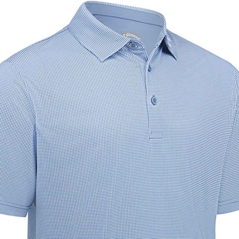 Callaway Gingham Print Polo Shirt - Infinity