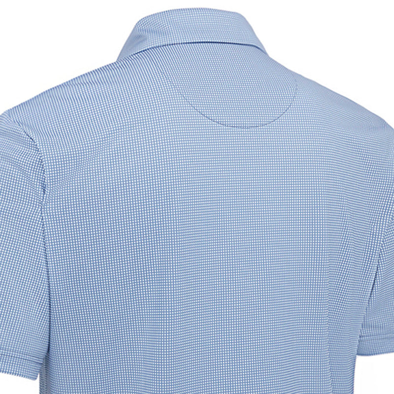 Callaway Gingham Print Polo Shirt - Infinity