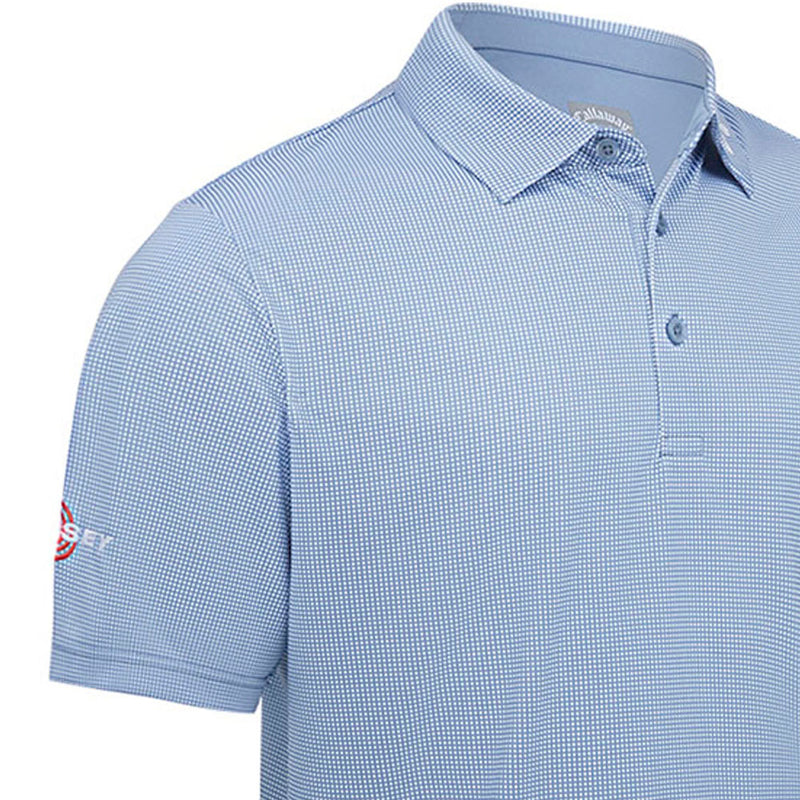 Callaway Gingham Print Polo Shirt - Infinity