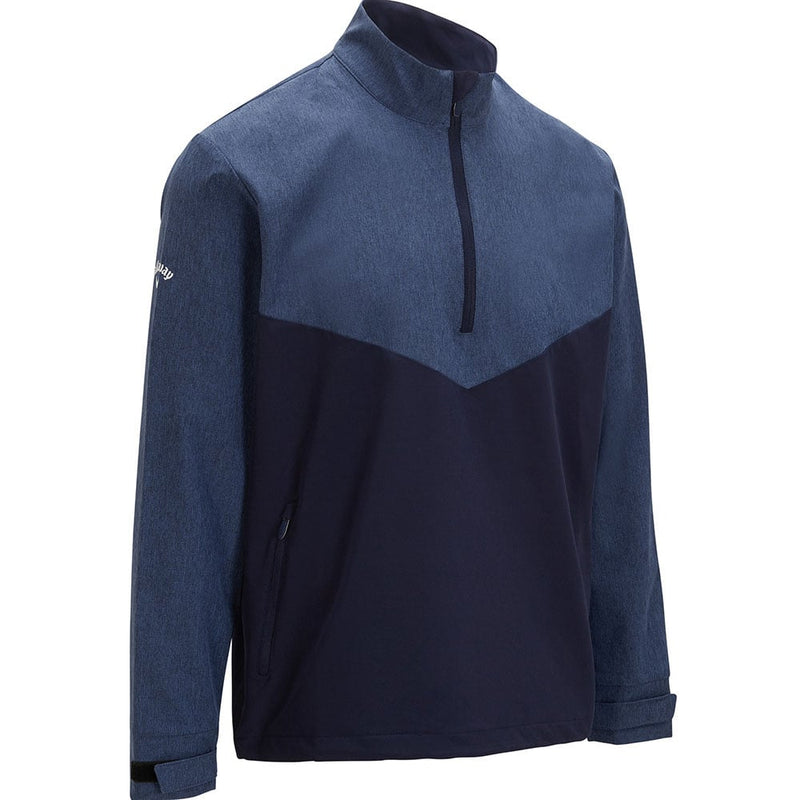 Callaway Heathered 1/4 Zip Wind Jacket - Dark Moody Heather