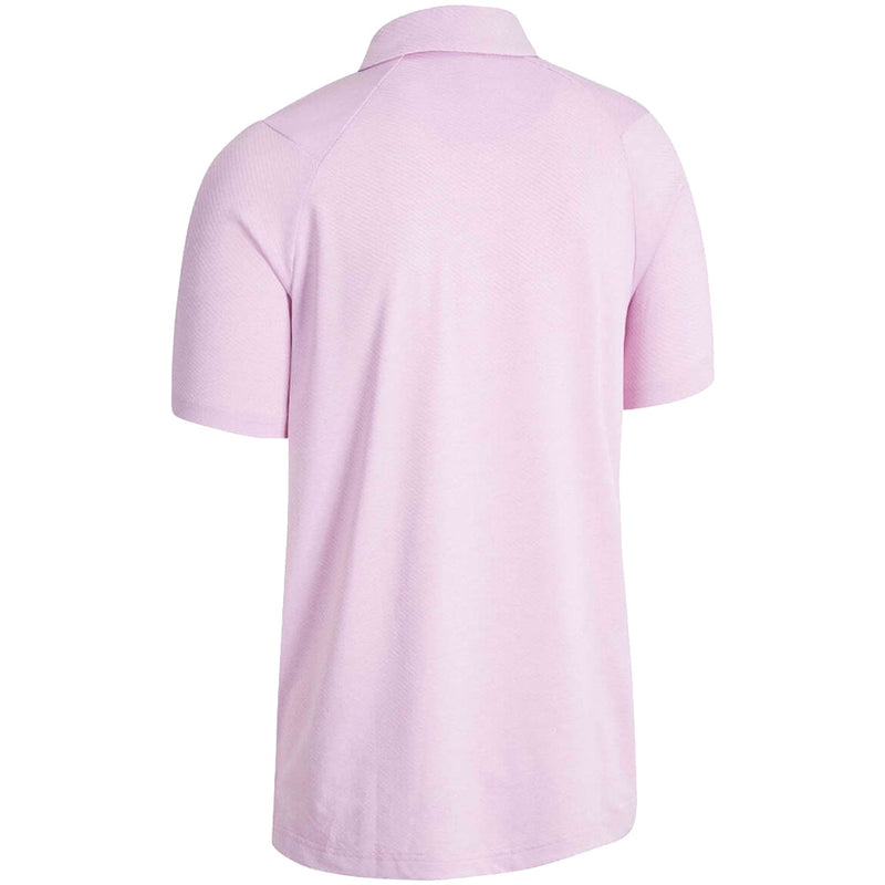 Callaway Heathered Jacquard Polo Shirt - Pink Sunset Heather