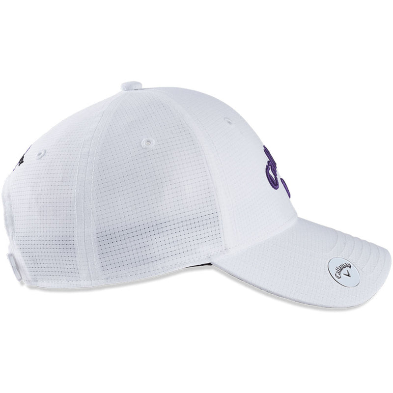 Callaway Ladies Stitch Magnet Cap - White/Purple