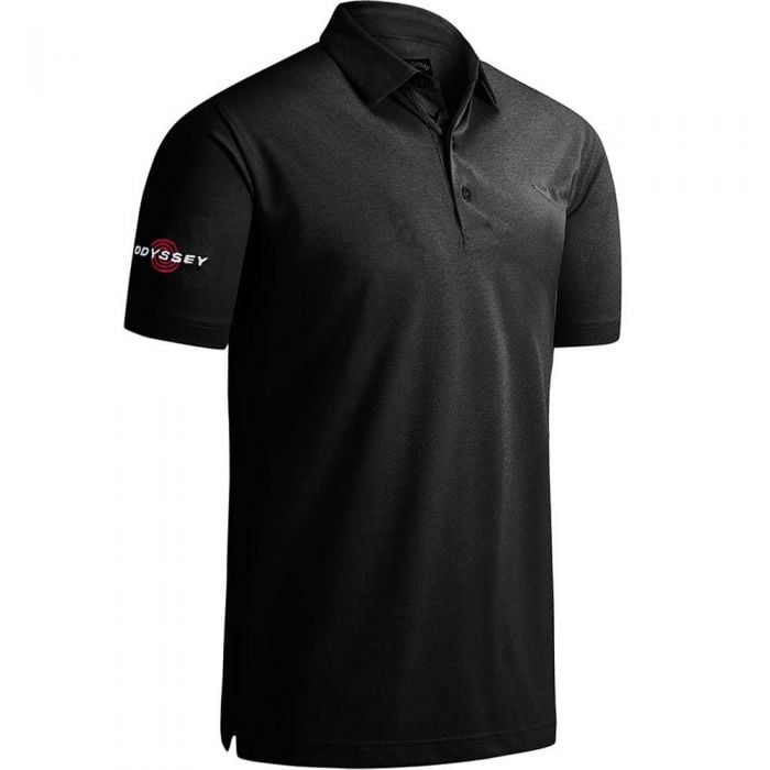 Callaway Odyssey Birdseye Polo Shirt - Black Heather