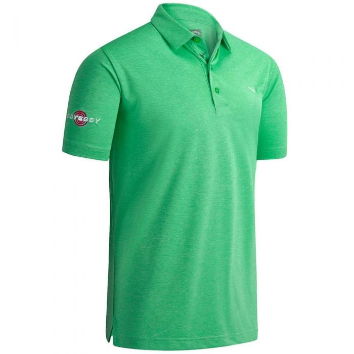 Callaway Odyssey Birdseye Polo Shirt - Light Green Heather