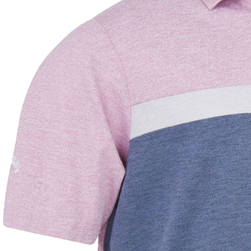 Callaway Soft Touch Colour Block Polo Shirt - Pink Sunset Heather