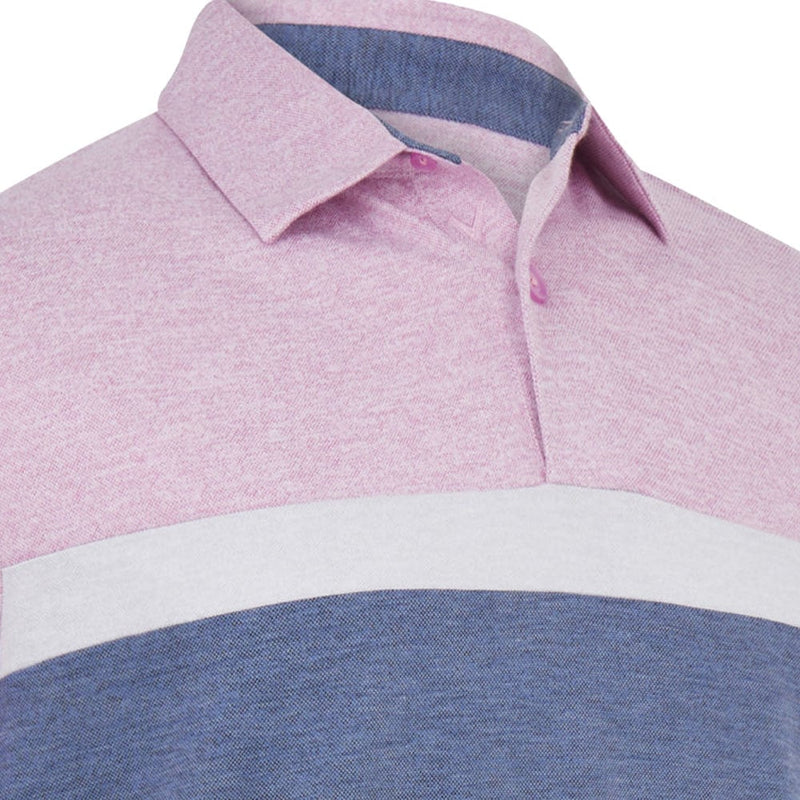 Callaway Soft Touch Colour Block Polo Shirt - Pink Sunset Heather