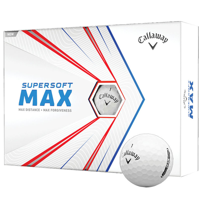 Callaway Supersoft Max Golf Balls - White - 12 Pack