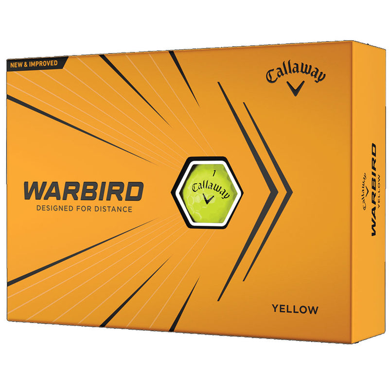 Callaway Warbird Golf Balls - Yellow - 12 Pack