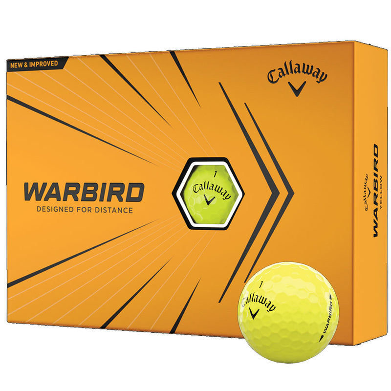 Callaway Warbird Golf Balls - Yellow - 12 Pack