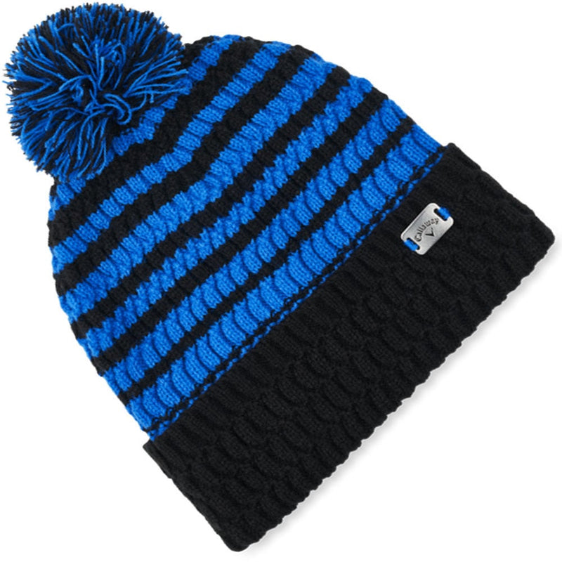 Callaway Winter Pom Pom Beanie Hat - Black/Royal