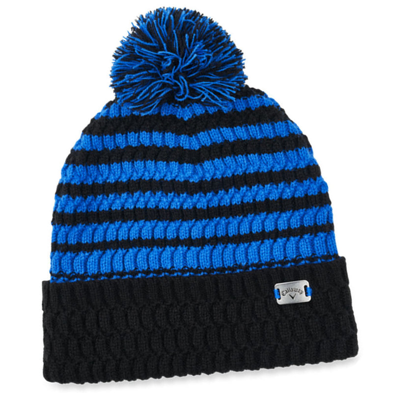 Callaway Winter Pom Pom Beanie Hat - Black/Royal