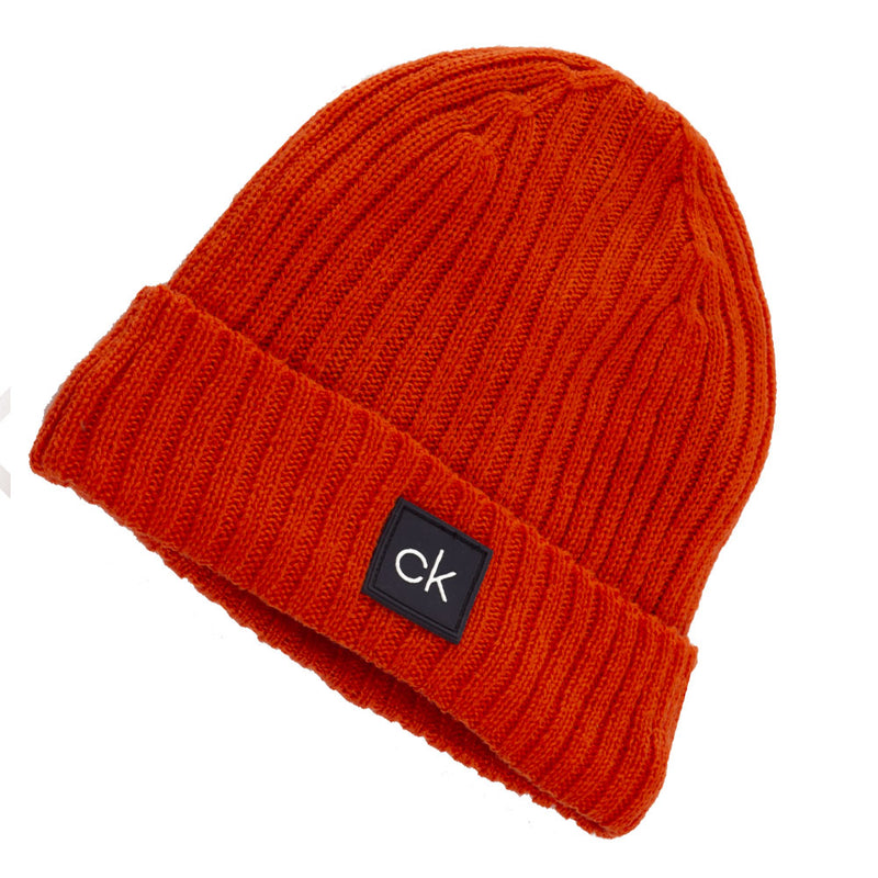 Calvin Klein Chunky Knit Beanie - Blaze