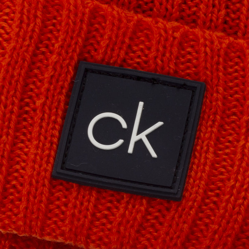 Calvin Klein Chunky Knit Beanie - Blaze