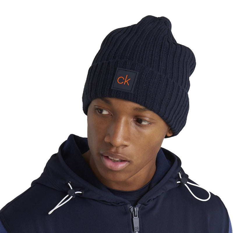 Calvin Klein Chunky Knit Beanie - Navy