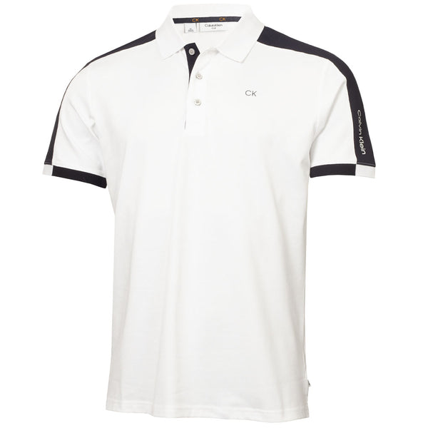 Calvin Klein Miles Polo Shirt - White/Navy