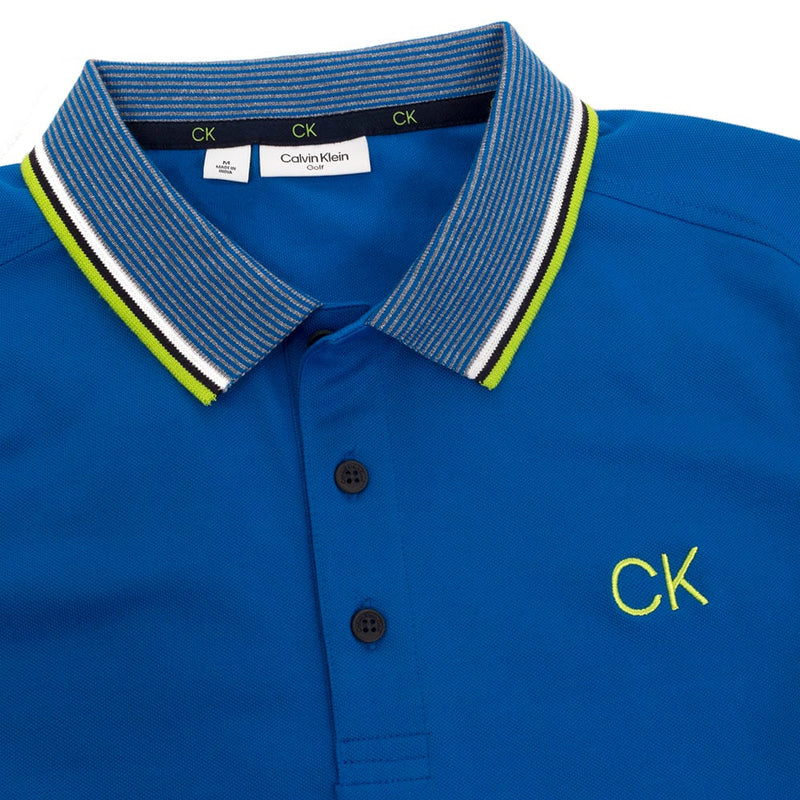 Calvin Klein Monterey Polo Shirt- Ocean Blue