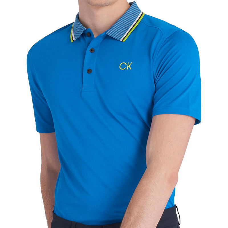 Calvin Klein Monterey Polo Shirt- Ocean Blue