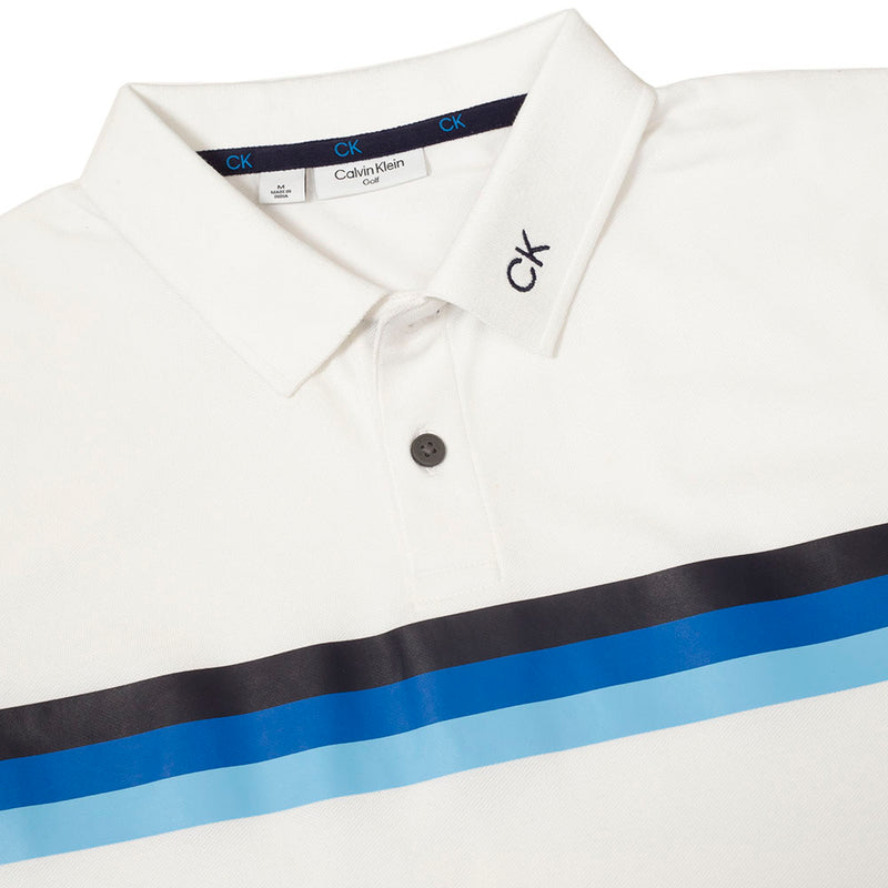 Calvin Klein Parker Polo Shirt - White/Blue