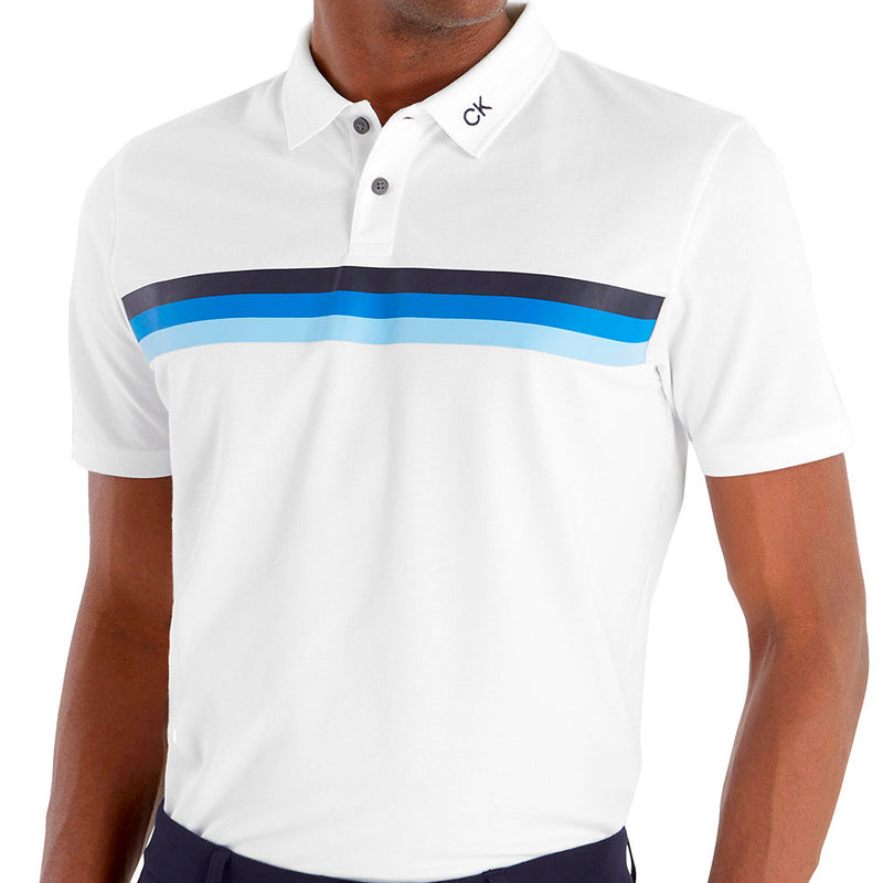 Calvin Klein Parker Polo Shirt - White/Blue