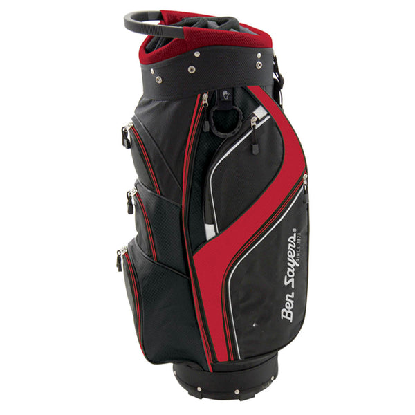 Ben Sayers Deluxe Cart Bag - Black/Red