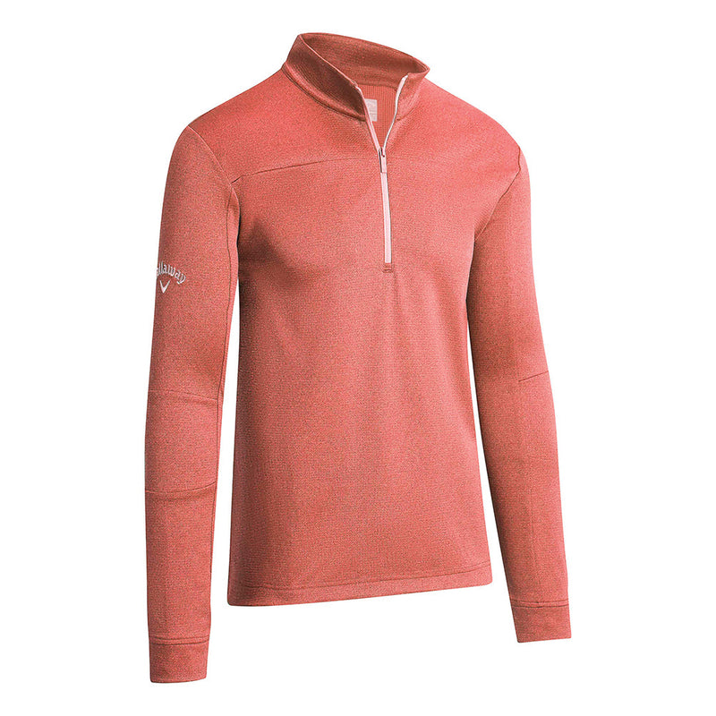 Callaway Pieced Waffle 1/4 Zip Fleece - Dubarry Heather