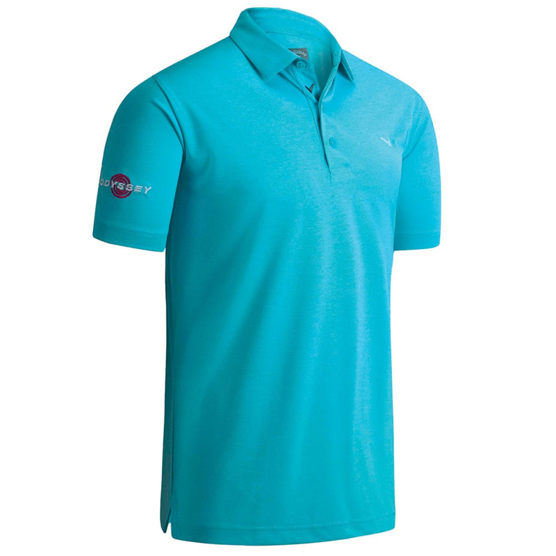 Callaway Odyssey Birdseye Polo Shirt - Blue Curacao Heather