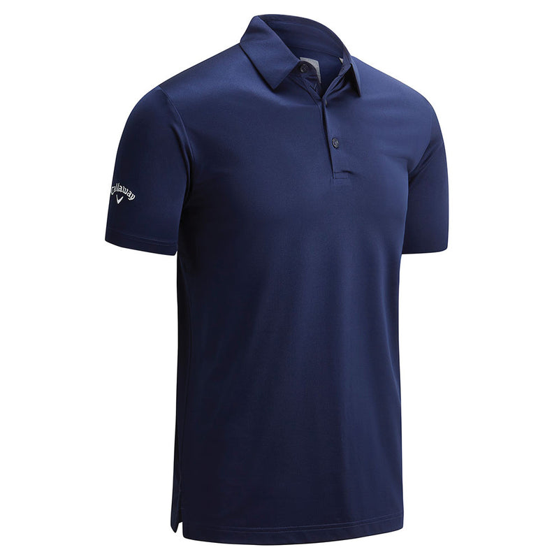 Callaway Swing Tech Solid Print Polo Shirt - Peacoat