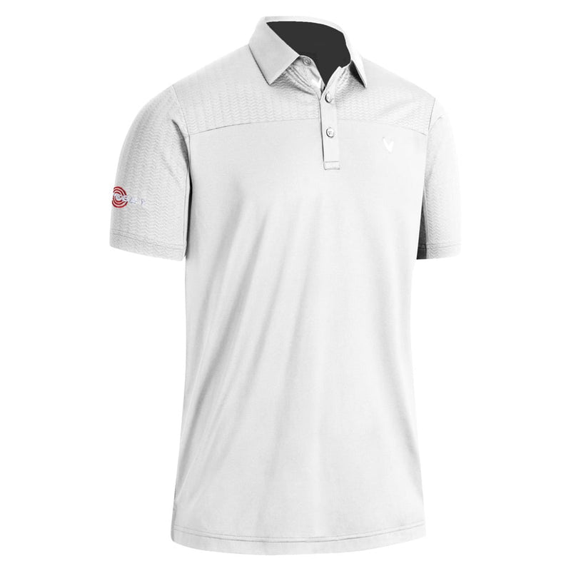 Callaway Odyssey Ventilated Blocked Polo Shirt - Bright White